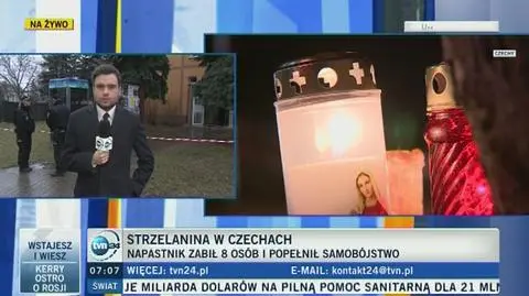 Na miejscu jest reporter TVN24 