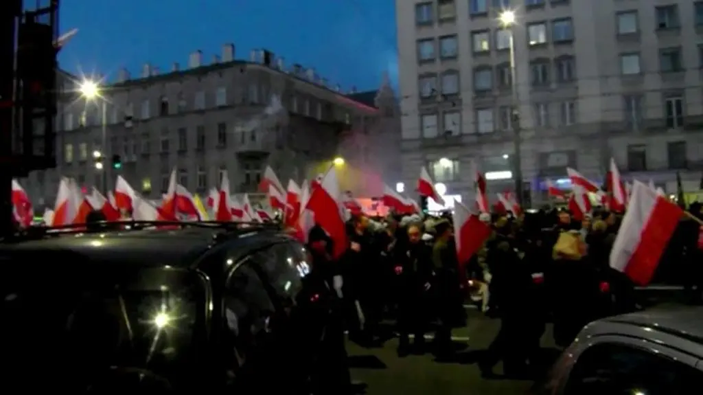 Nagranie z zamieszek 11 listopada