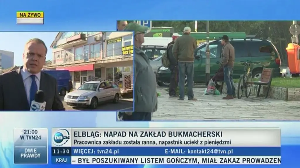 Napad na punkt bukmacherski w Elblągu