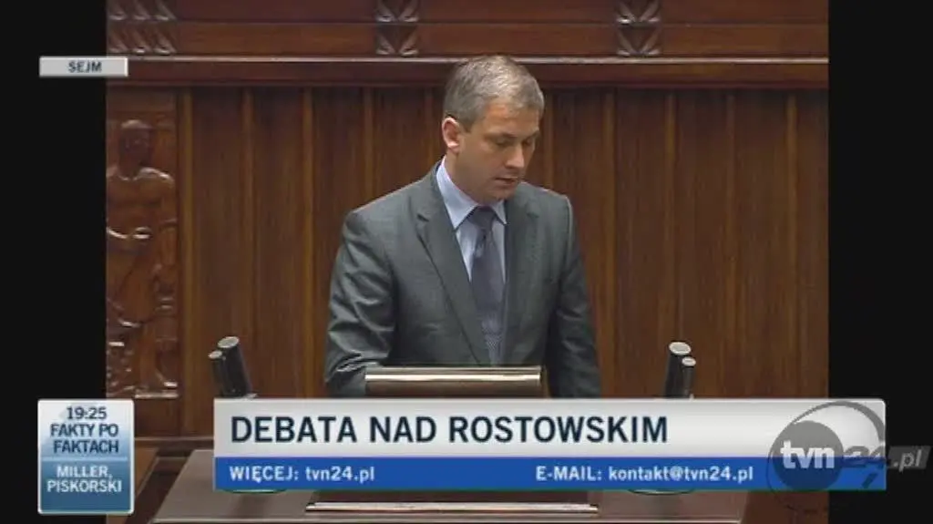Napieralski o wystąpieniu premiera/TVN24