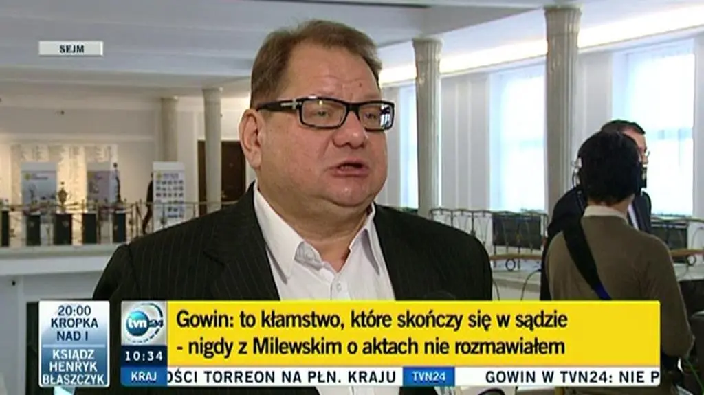 "Nie mam żadnych podstaw aby wierzyć Gowinowi i Milewskiemu w tej sprawie"