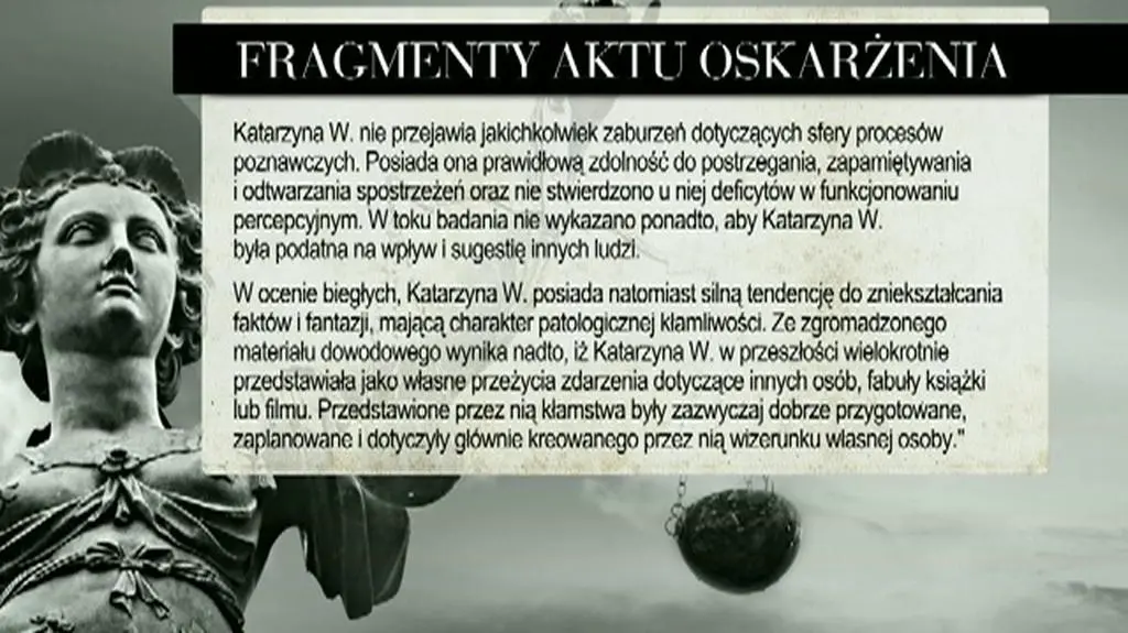 "Nie stwierdzono u niej deficytów w funkcjonowaniu percepcyjnym" 