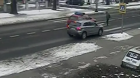 Niebezpieczna sytuacja na przejściu dla pieszych 