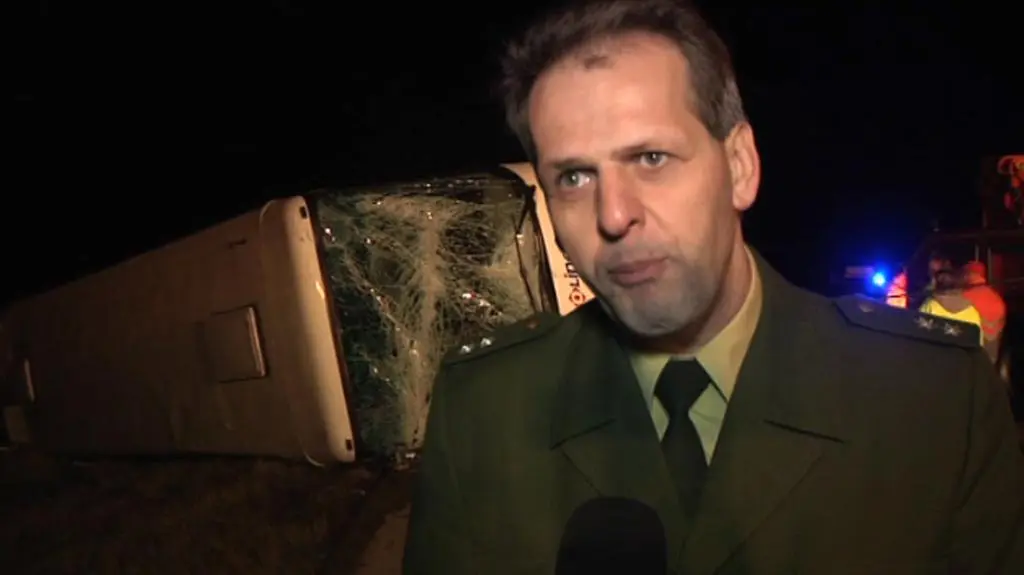 Niemiecki policjant o przebiegu wypadku (TVN24)