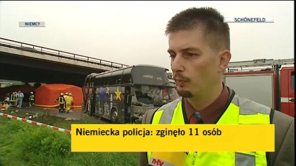 Niemiecki strażak o wypadku