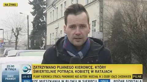 Nietrzeźwy kierowca wjechał w przechodniów. Zginęła 45-latka