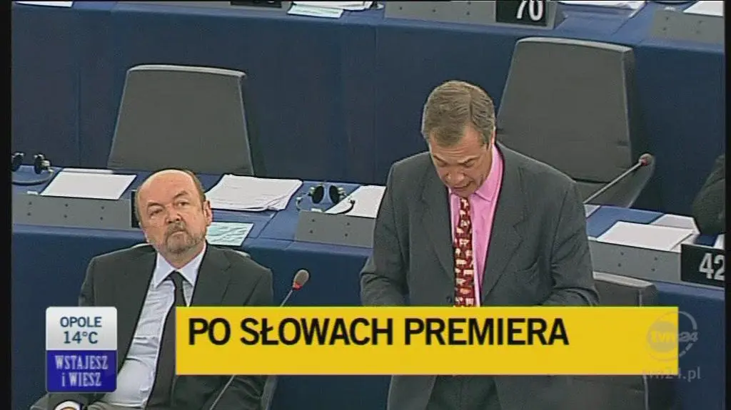 Nigel Farage atakuje Tuska
