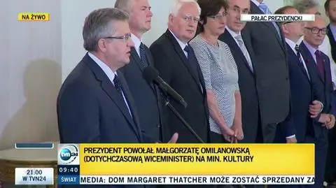 Nowa minister kultury. Premier: jest deficyt kultury w życiu publicznym 