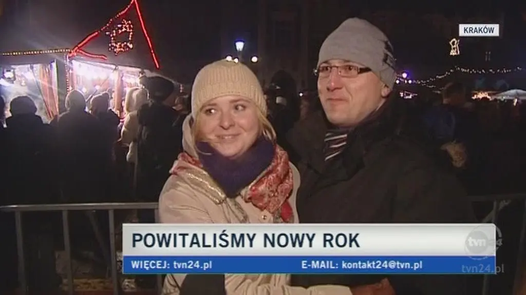 Noworoczne życzenia Polaków (TVN24)