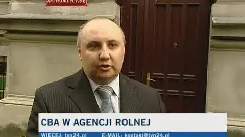 O zatrzymaniu Jarosława G. mówi Temistokles Brodowski z CBA