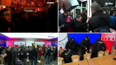 Od protestów do wtargnięcia. Tak wyglądał czwartkowy wieczór w PKW