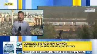 Odnalazł się rosyjski konwój. "Sądząc po znakach drogowych, kieruje się do Rostowa"
