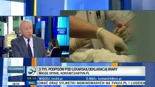 "Odpowiedź na oczekiwania pacjentów" czy "kpina z prawa"? Spór o Deklarację Wiary Lekarzy