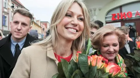 Ogórek zabiegała o głosy w Zielonej Górze