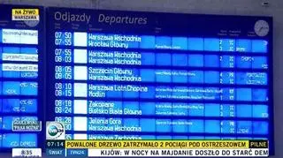 Opóźnienia i odwołane pociągi
