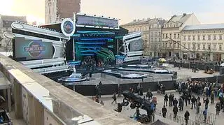 Ostatnie przygotowania przed Sylwestrem w Krakowie 