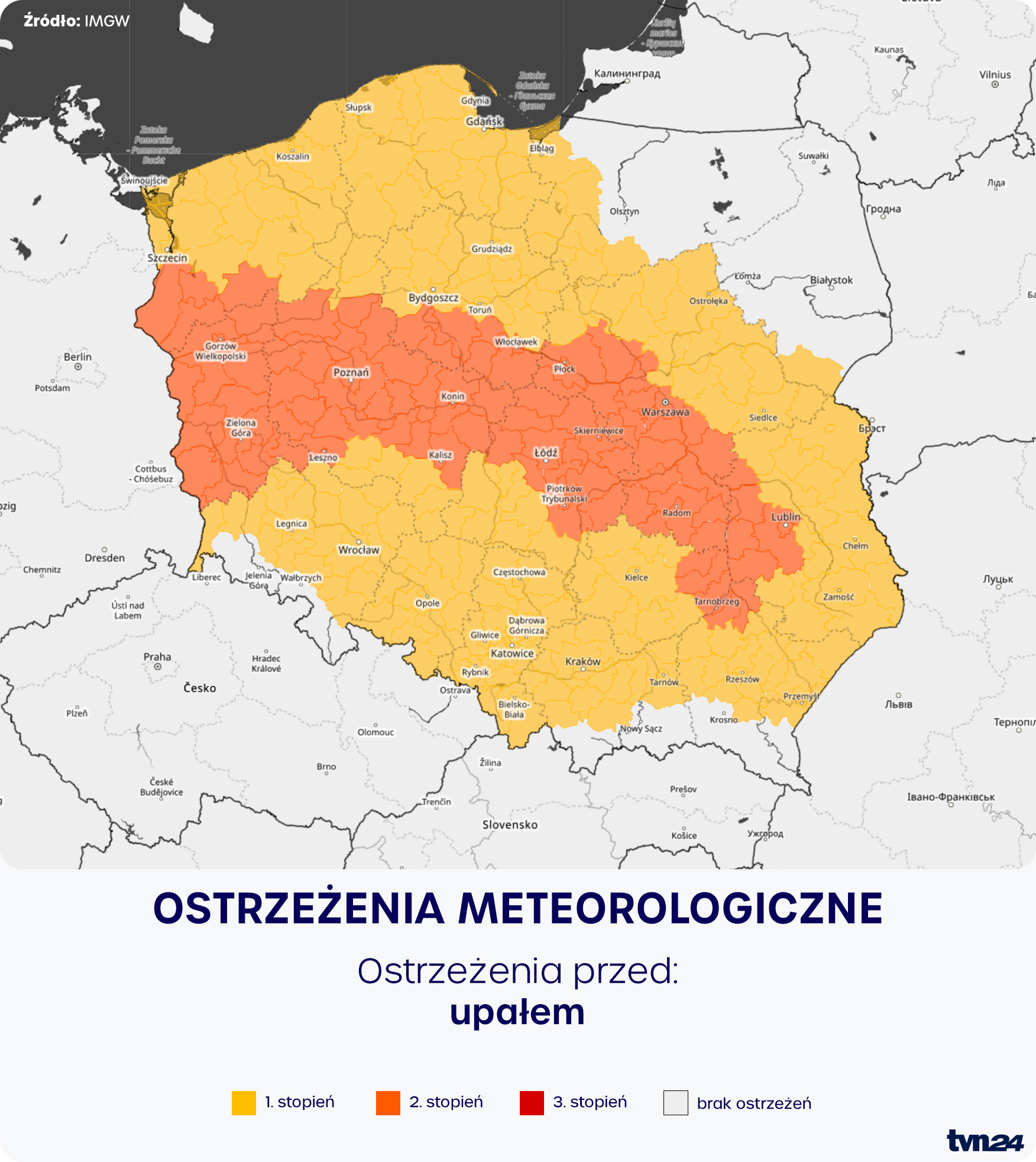 Ostrzeżenia meteorologiczne IMGW