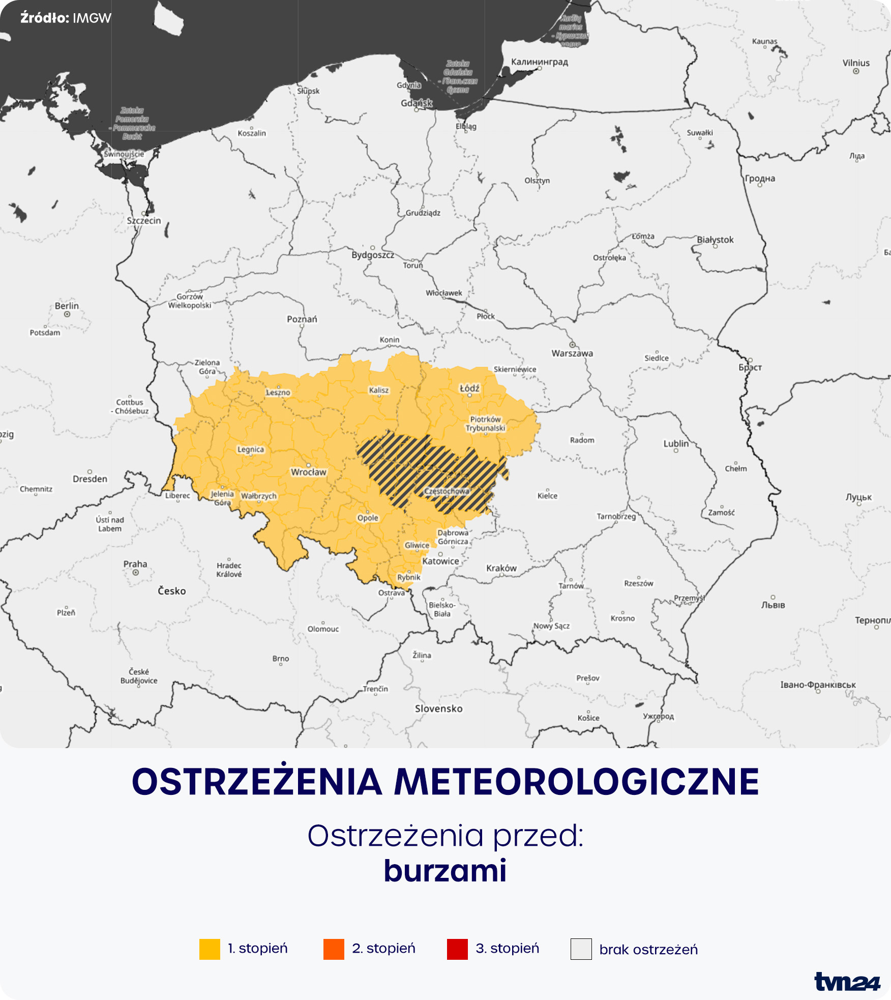 Ostrzeżenia meteorologiczne IMGW