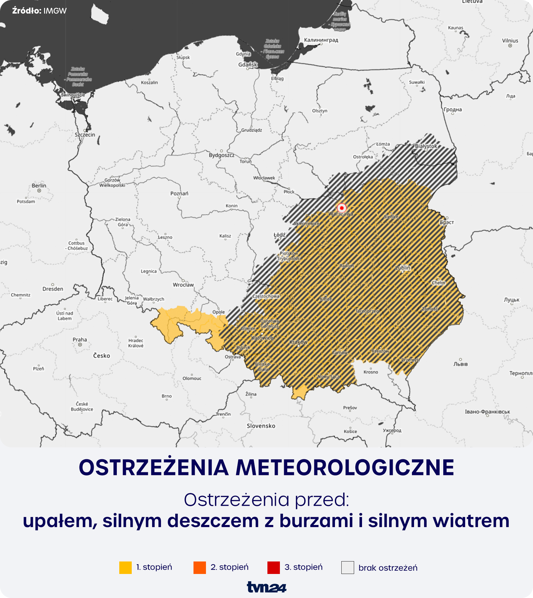 Ostrzeżenia meteorologiczne IMGW