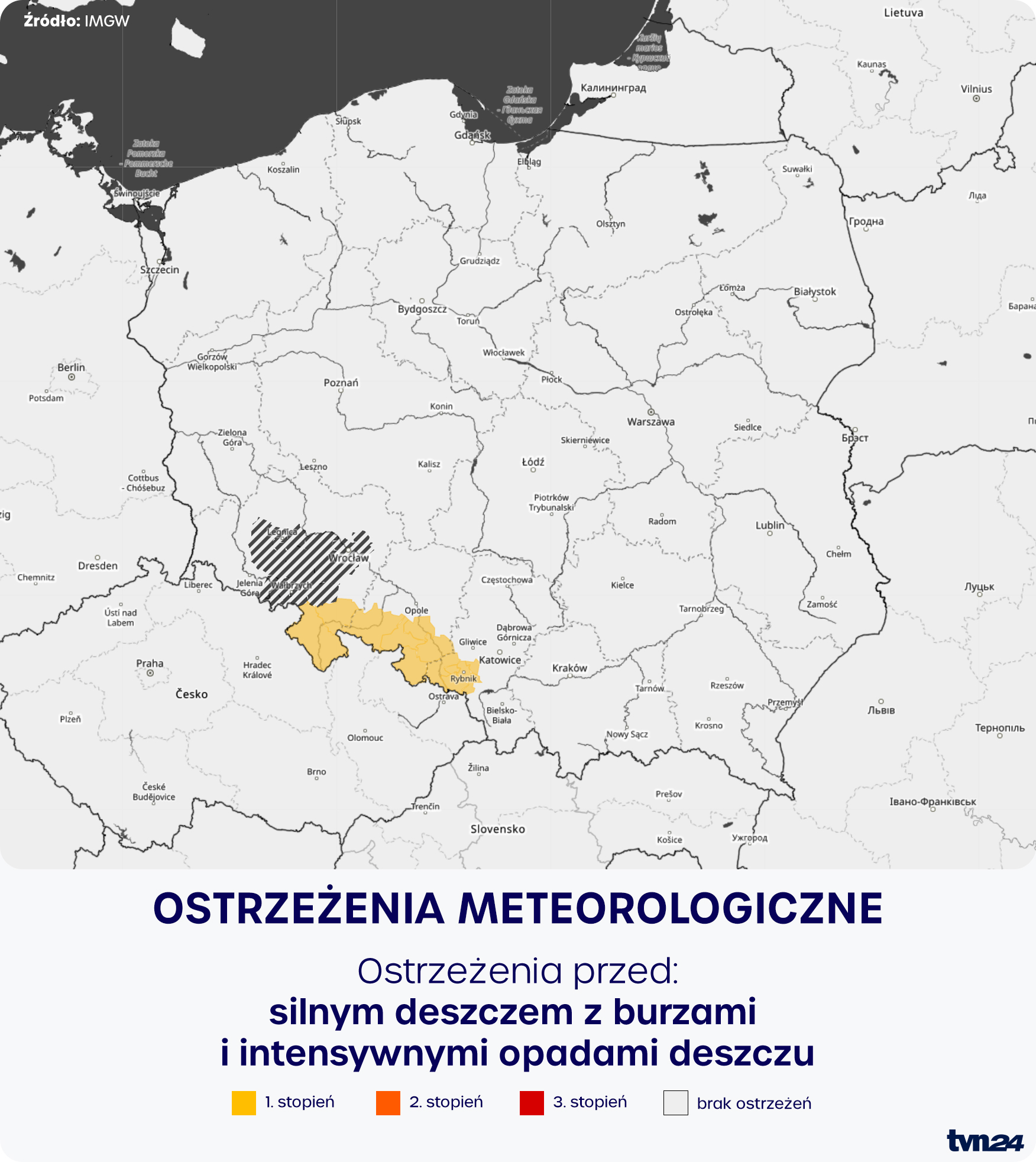 Ostrzeżenia meteorologiczne IMGW