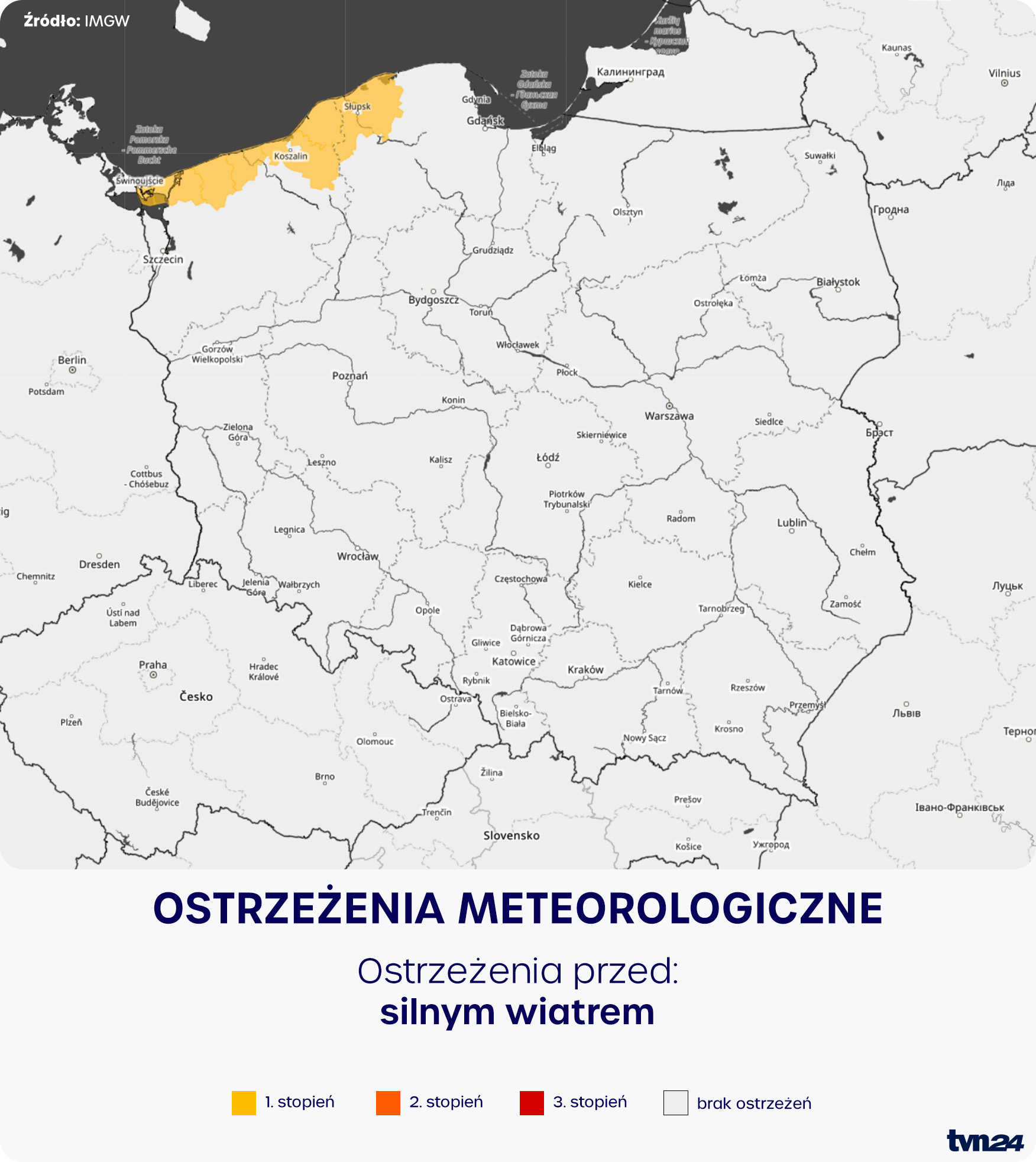 Ostrzeżenia meteorologiczne IMGW