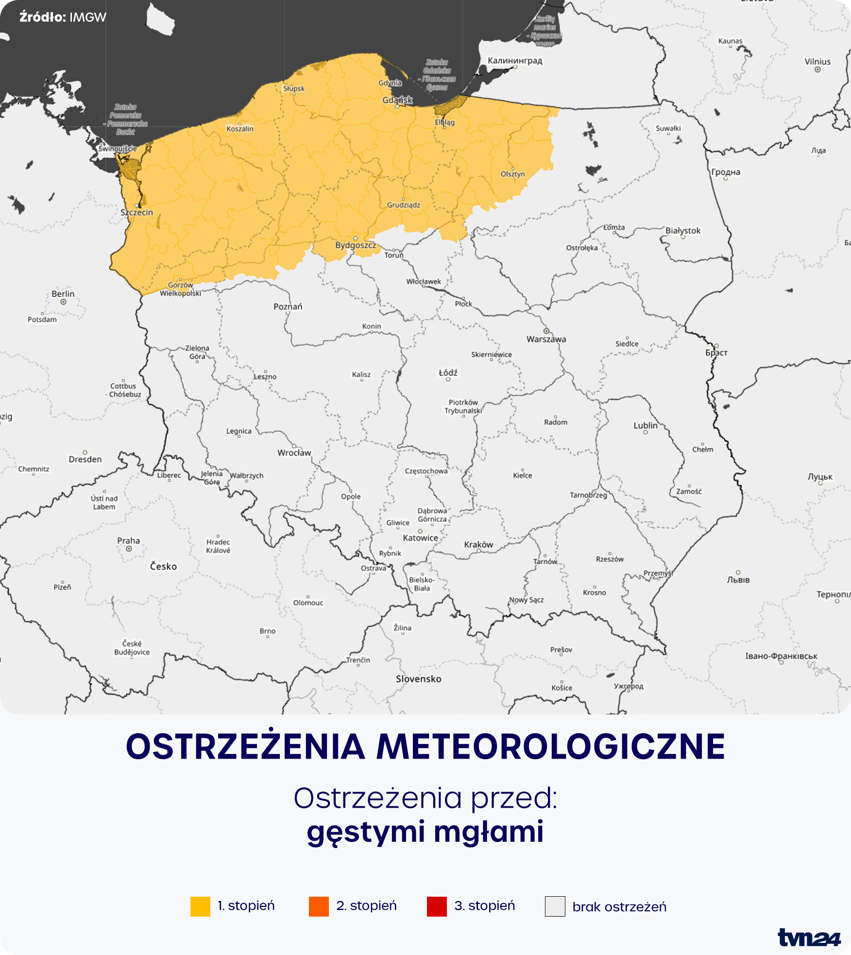 Ostrzeżenia meteorologiczne IMGW