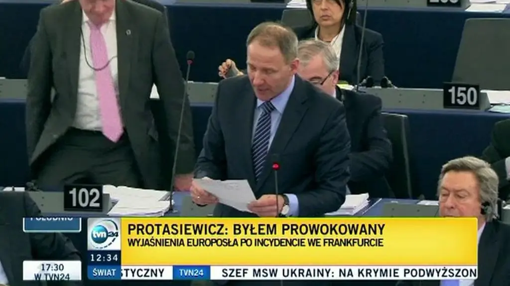 Oświadczenie Protasiewicza na forum europarlamentu 