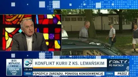 "Parafia nie została jeszcze dotąd zjednoczona". Rzecznik Episkopatu o sprawie ks. Lemańskiego