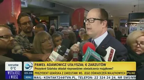 Paweł Adamowicz usłyszał zarzuty 