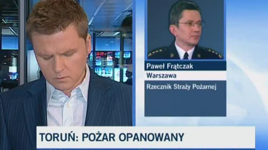 Paweł Frątczak: Dogaszanie pożaru w Toruniu musi potrwać