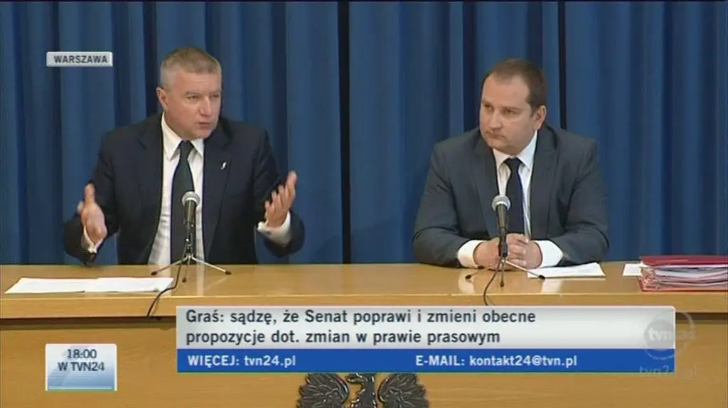 Paweł Graś o zmianach w prawie prasowym