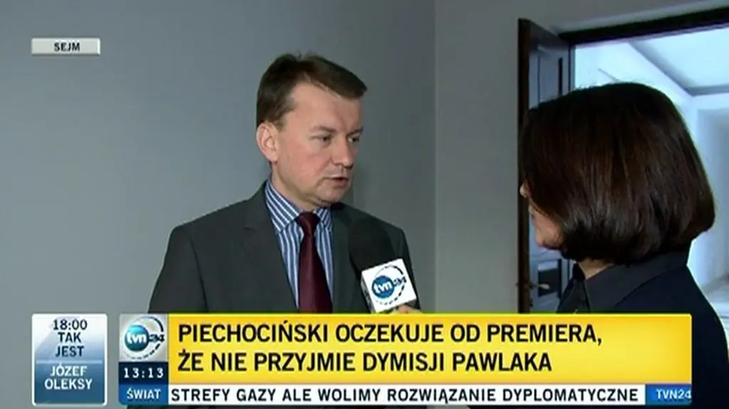 Pawlak odchodzi. Błaszczak: jedyna słuszna decyzja