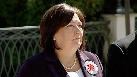 Pierwsza Dama na trybunach