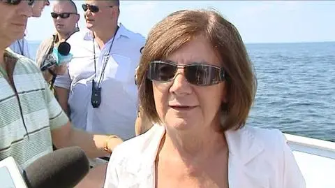 Pierwsza dama obserwowała zatopienie "Bryzy"
