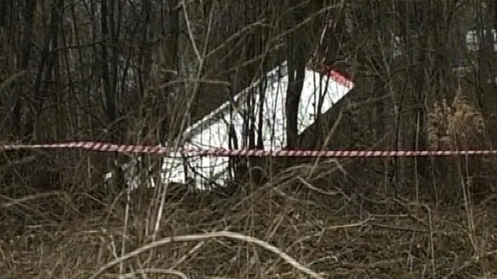 Pierwsze nagranie z miejsca katastrofy tupolewa