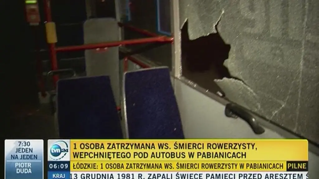 Pierwszy zatrzymany ws. rowerzysty wepchniętego pod autobus 
