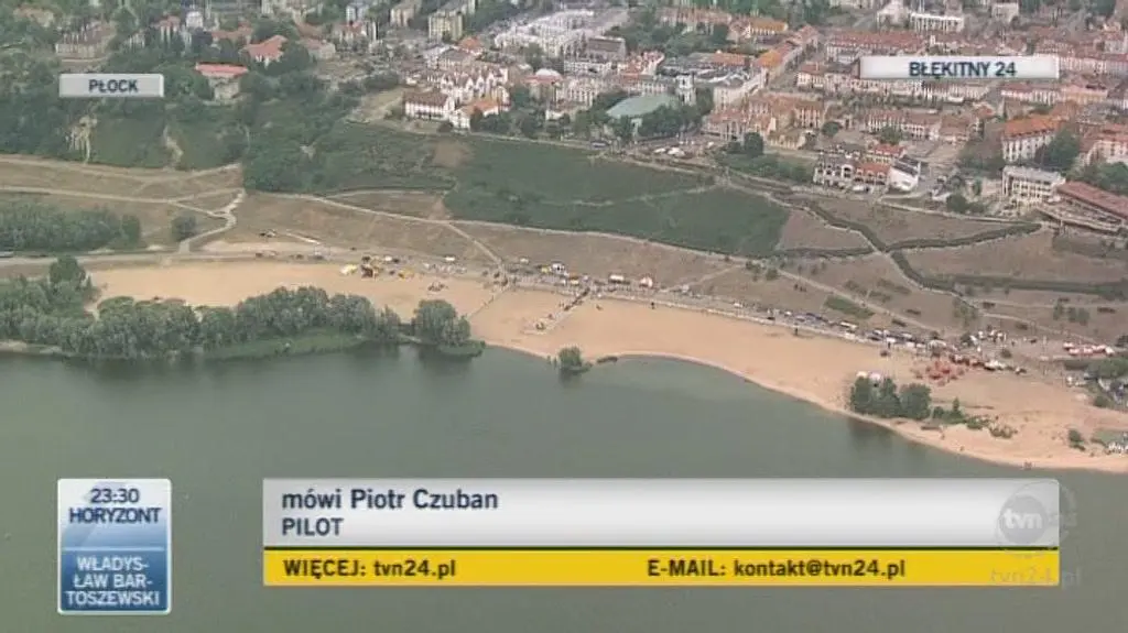 Pilot Piotr Czuban o Marku Szufie (TVN24)