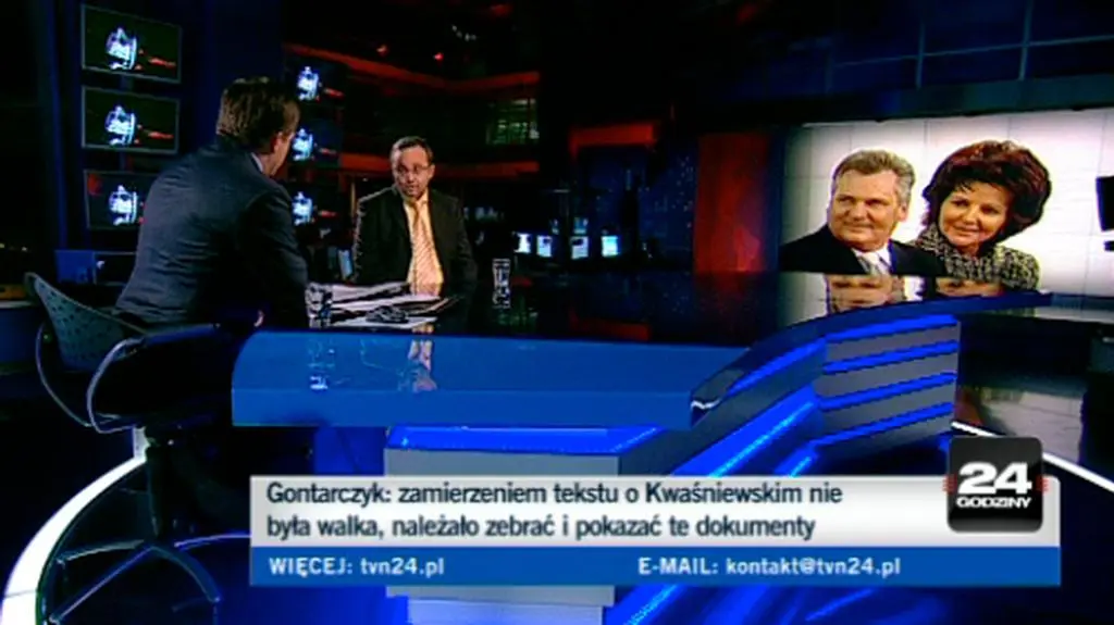 Piotr Gontarczyk w programie "24 Godziny"