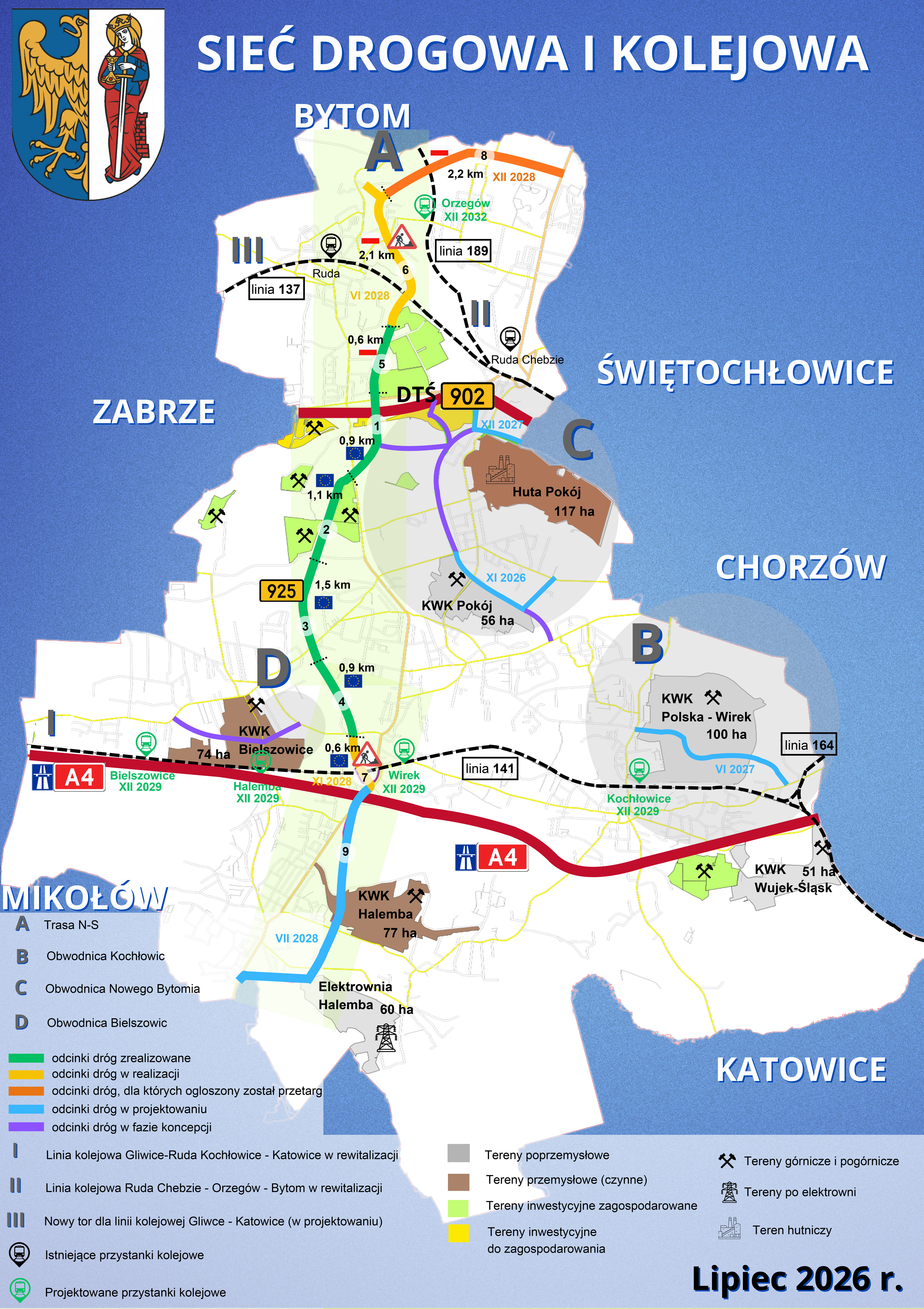 Planowany przebieg trasy N-S