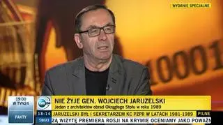 "Pod adresem generała pada wiele niesprawiedliwych ocen". Kik o Jaruzelskim