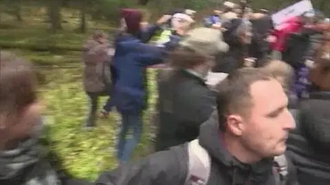 Podczas protestu na trasie do Morskiego Oka doszło do przepychanek