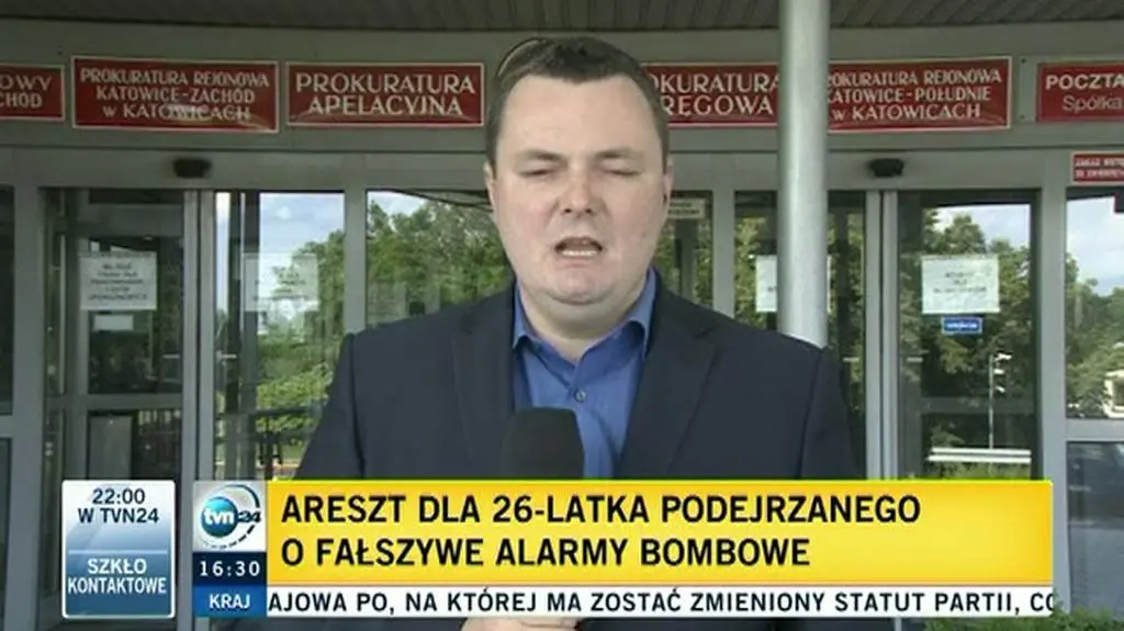 Podejrzany o fałszywe alarmy bombowe został aresztowany