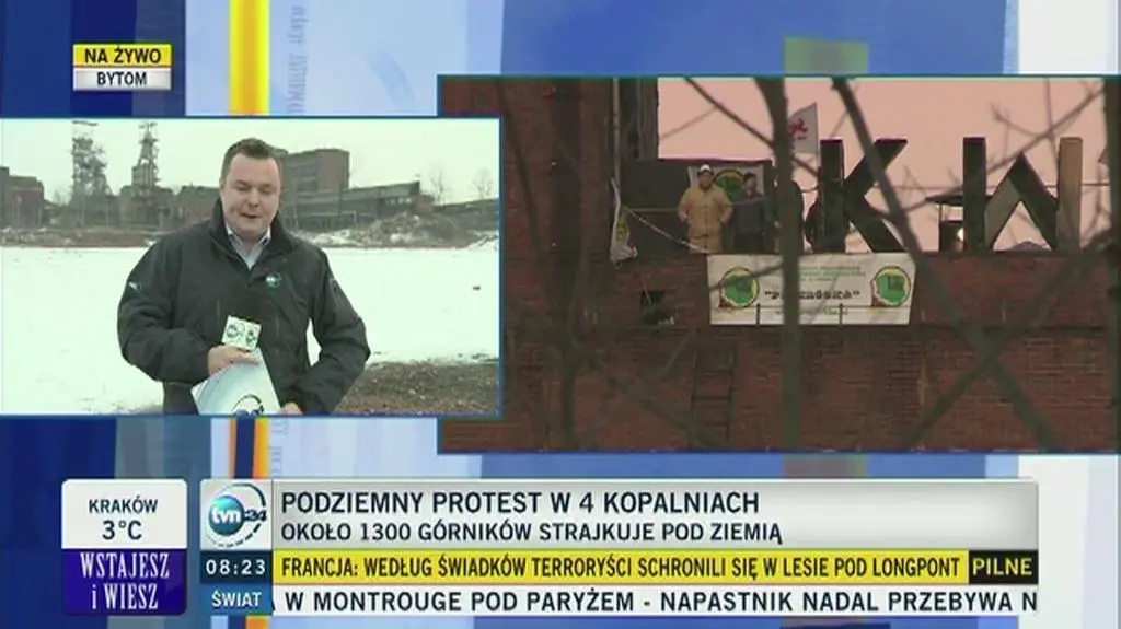 Podziemny protest w czterech kopalniach
