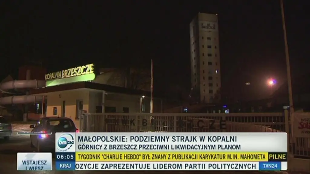 Podziemny strajk w kopalni