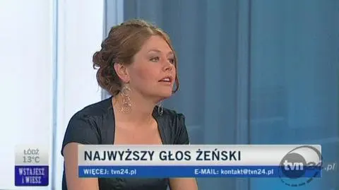Pokaz umiejętności sopranistki