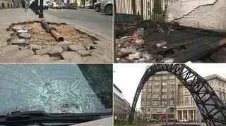 Połamane znaki, zniszczone samochody i podpalenia. Bilans zniszczeń po marszu