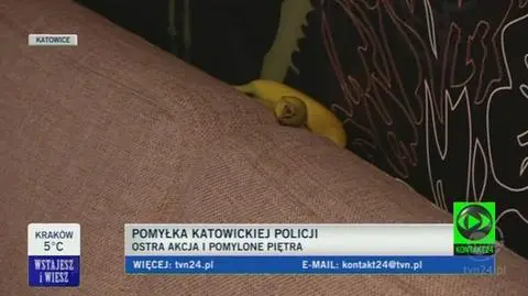 Policja dwukrotnie pomyliła mieszkania (TVN24)