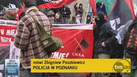 Policja: Nasza rola jest taka, aby nie podejmować tego typu prowokacji