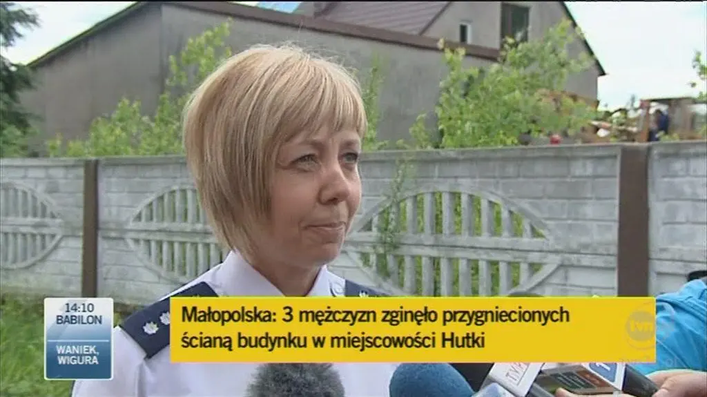 Policja o wypadku (TVN24)