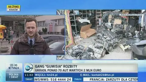 Policja schwytała gang złodziei samochodów